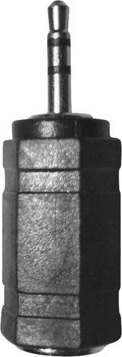 LogiLink CA1103 Klinke Audio Adapter [1x Klinkenstecker 2.5 mm - 1x Klinkenbuchse 3.5 mm] Schwarz