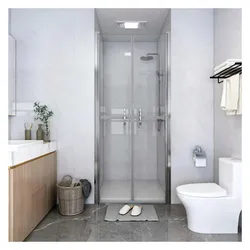 vidaXL, Duschkabine + Duschwand, Lalunville (Transparent) (190 cm, 88 cm, 190 cm)