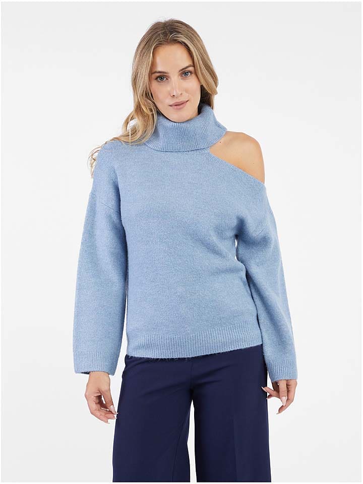 orsay Rollkragenpullover in Hellblau - L