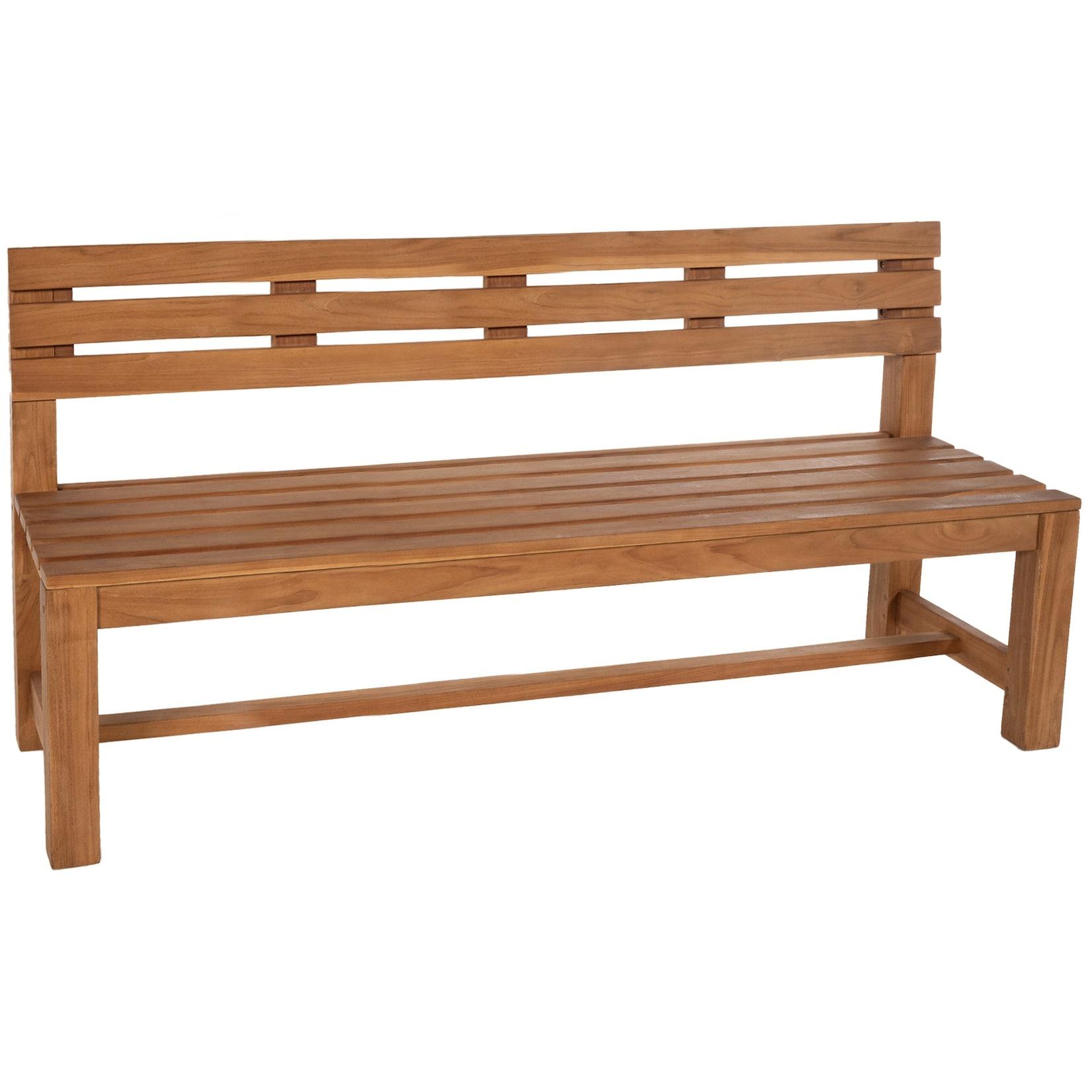 CLP Teakbank Augusta 220 cm - Farbe: teak, Größe: 220 cm