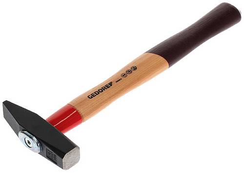 Schlosserhammer Rotband-Plus 300g Stiel-L.300mm Hickory m.Stahlschutzhülse