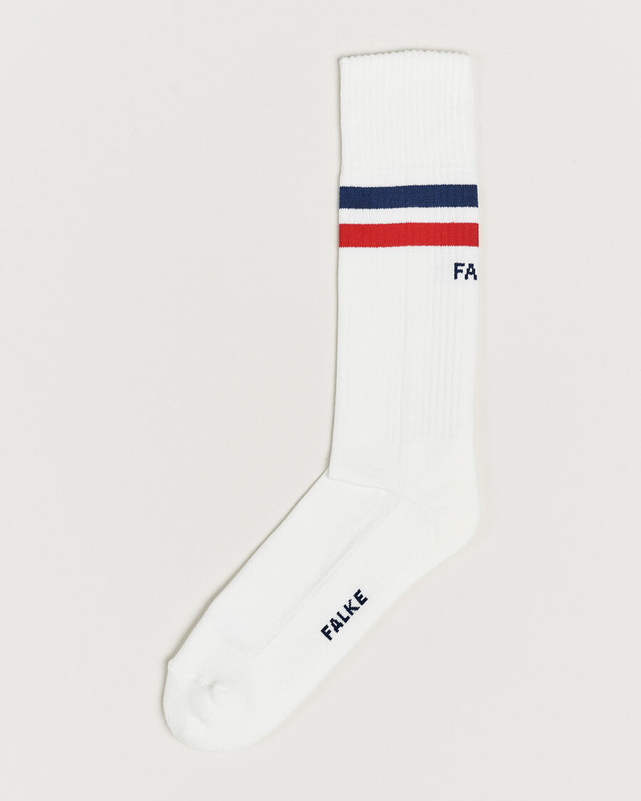 Falke Dynamic Tennis Sock White/Blue/Red men 44-45 Hvid