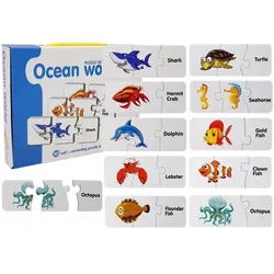 Lernpuzzle Die Welt der Ozeane Puzzle 10 Verbindungen
