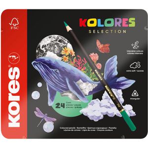 Kores Buntstifte KOLORES Selection, BB93325, farbig sortiert, 24 Stück