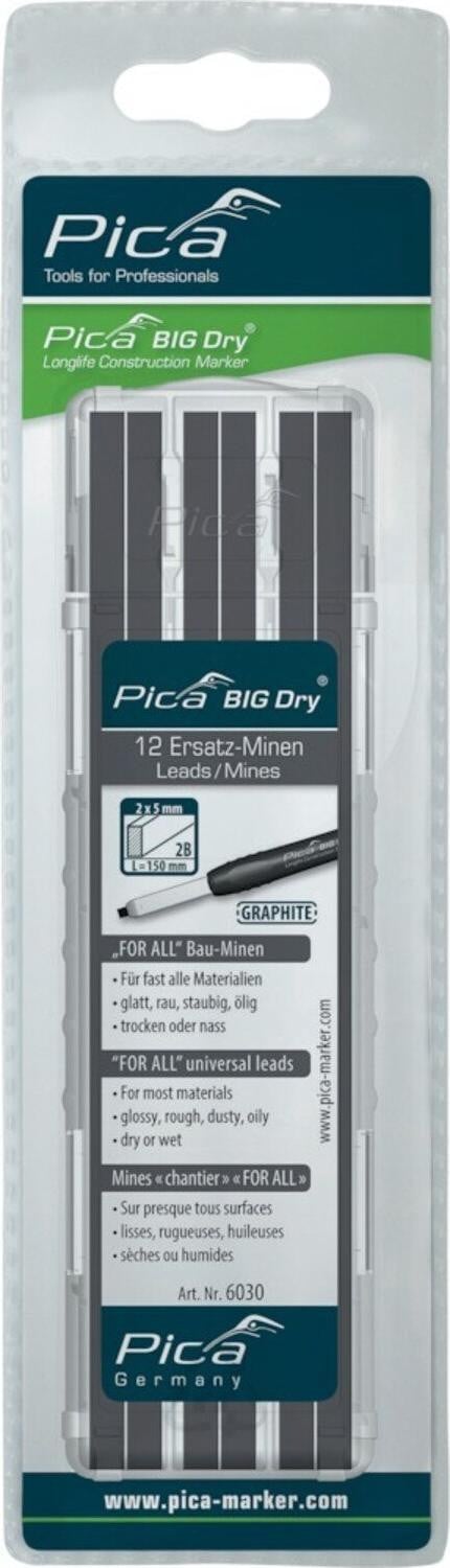 Pica-Marker 6030 Pica BIG DRY Minen-Set voor alle grafiet