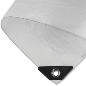 NOOR Abdeckplane Hobby, weiß, 120g/m², UV-beständig, wasserdicht, 2 x 3m