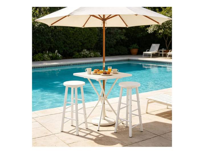 MC Star Stuhl Frühstück Hocker,Tisch Hocker,Satz von 2 Bar Hocker (Küche Hocker,Bar Stuhl mit Fußlehne(Nur 2Pcs Stühle)