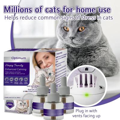Inspired Finds YHOPE Classic Calm For Cats 30 Day Calming Diffuser Refill Pack 48ml X 3 YHOPE Classic Calm For Cats 30 Day Calming Diffuser Refill Pack 48ml X 3