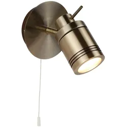 Wand Spot Lampe Leuchte Antik Messing Edelstahl Küche Bade Zimmer Beleuchtung