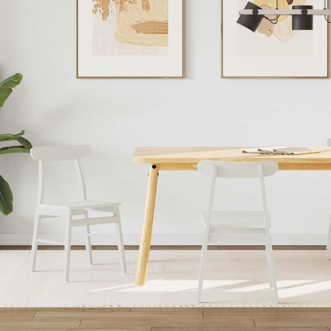 17 Stories Tash Solid Wood Accent White 77cm H X 43cm W X 44.5cm D