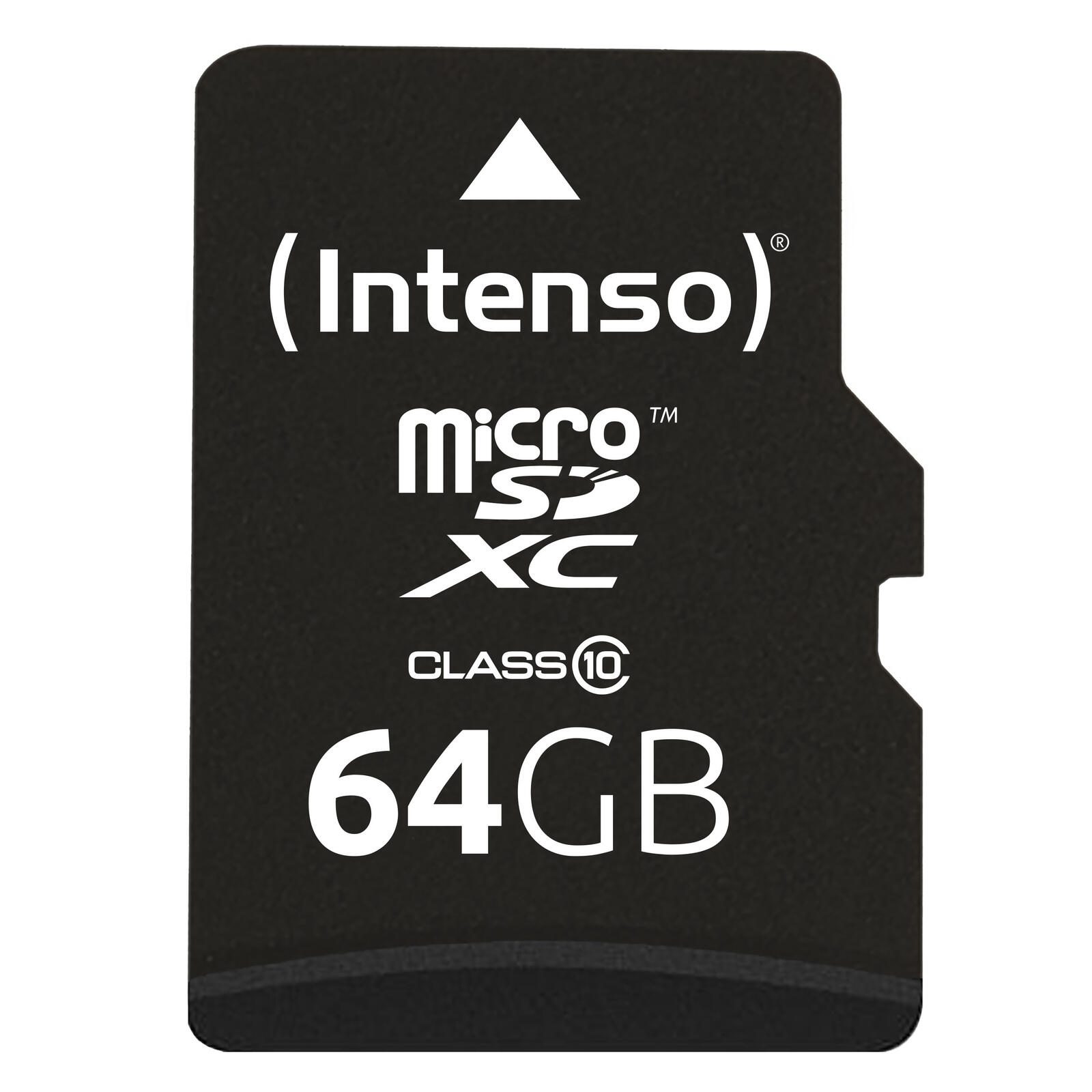 Intenso Speicherkarte microSDXC Card 64GB 3413490