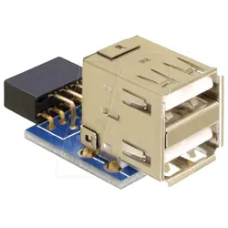 DELOCK 41825 - USB Pinheader Buchse auf 2x USB 2.0 Buchse