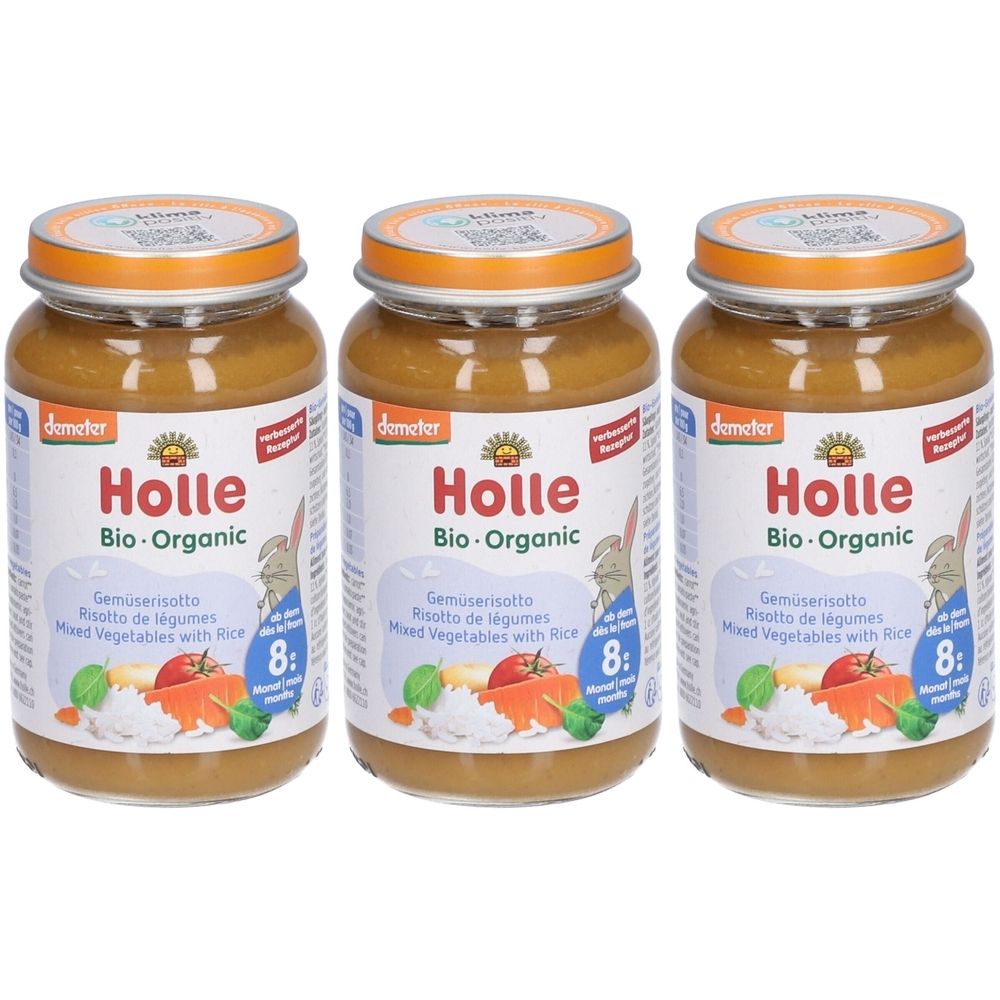 Holle Gemüserisotto Glas 220 g Bio x3 3x220 Set