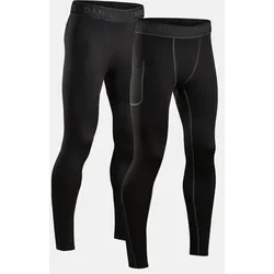 POWER KOMPRESSIONSHOSE - 2-Pack - Schwarz | Schwarz/Grau - XL