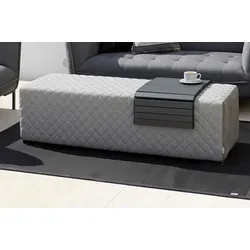 OUTFLEXX Cozy Loungebank, flanelle, Alu/Sunbrella, 148 x 50 x 42 cm
