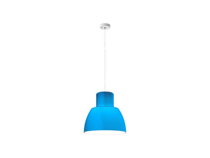Lorosae Hängeleuchte, blau, Ø 40 cm, Glas, E27 - Nemo Nemo Lighting - Wohnzimmer - Einflammig