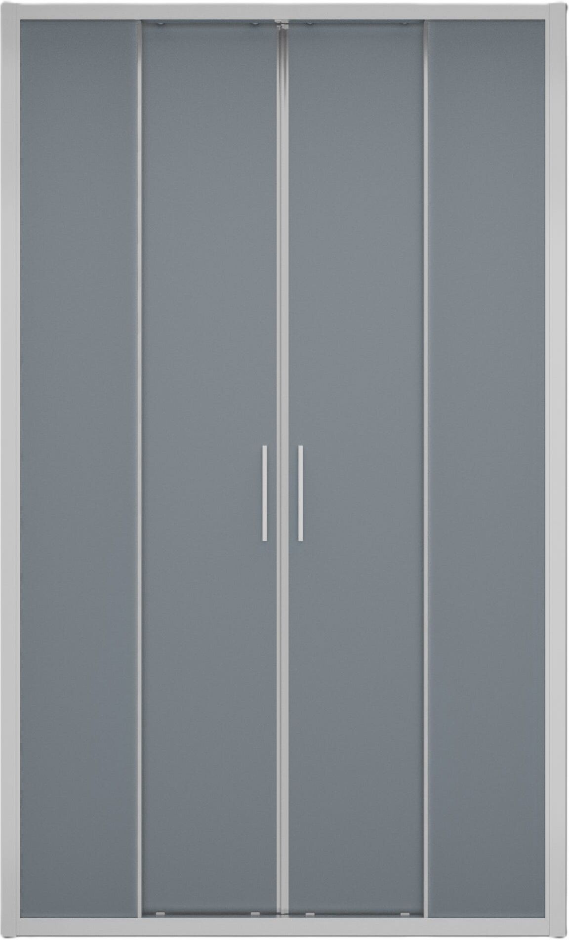 Tecnomat PORTA DOCCIA SMART SCORREVOLE 176-180 H 195 cm VETRO TEMPERATO SATINATO 6 mm CROMATO REV