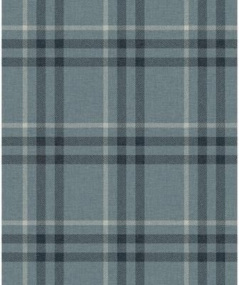 Seabrook Designs Calverlay Plaid Pre-Pasted Wallpaper