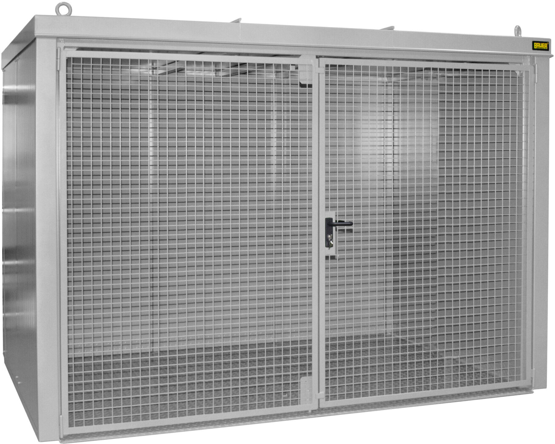Bauer Südlohn Gasflaschen-Container GFC-B M4, lackiert, Mausgrau (4477-34-0000-7005)