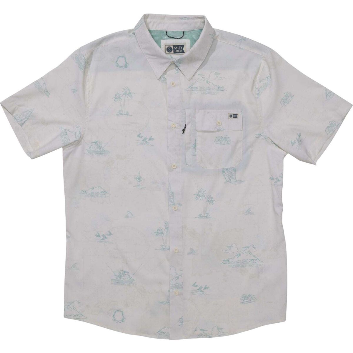 Salty Crew Flagship UV Button UP white (WHT) XXL 21035157-WHT-XXL