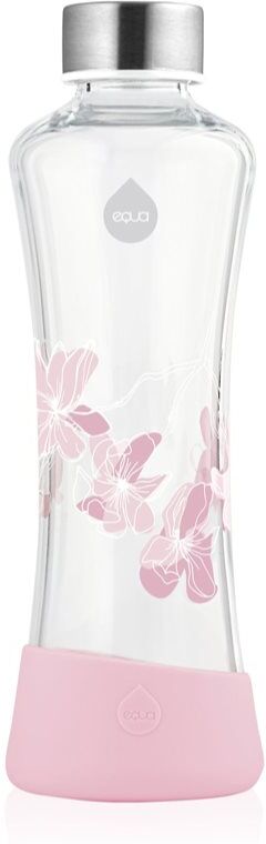 Equa Glass bouteille d'eau en verre teinte/couleur Magnolia 1 pcs