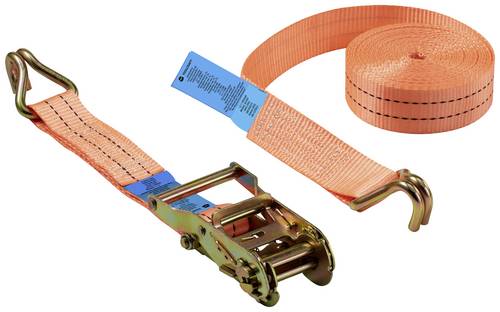TOOLCRAFT Zweiteiliger Spanngurt Zugkraft LC Niederzurren (einzeln/direkt)=1500 daN (L x B) 8000mm x 38mm Ratsche