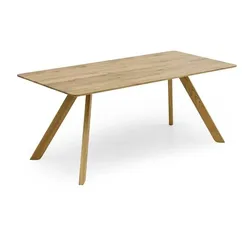 Esstisch Lund 160 x 90 cm Holz Braun Eiche