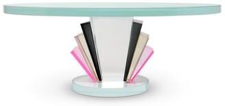 Vivience "Tri Colored Base Crystal Cake Stand 11.75""D"