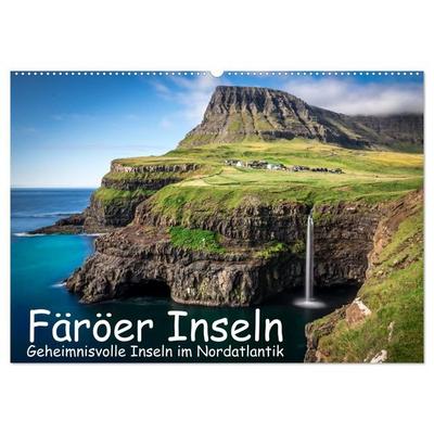 Färöer Inseln - Geheimnisvolle Inseln im Nordatlantik (Wandkalender 2027 DIN A2 quer), CALVENDO Monatskalender
