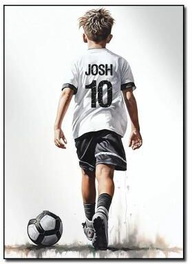 Uplift Picks Personalized Football Poster Custom Football Wall Art With Name Sports Wall Decor 01 40x60 Cm