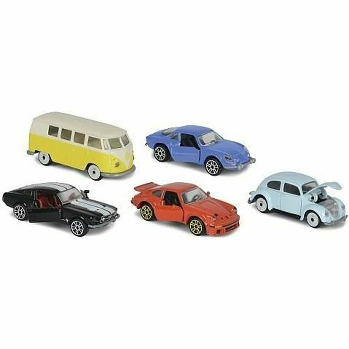 Smoby Dickie Toys Vintage Speelgoedauto Set van 5 stuks