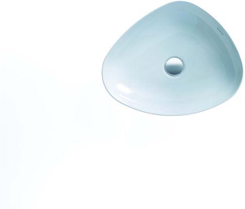 Duravit Cape Cod Aufsatz-Waschtisch 2339503200 50x40,5cm, ohne Hahnloch, Überlauf, Hahnlochbank, Weiß Seidenmatt