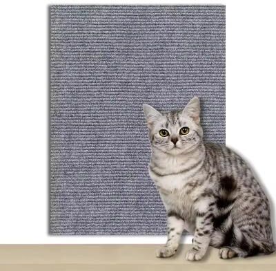 Inspired Finds Self Adhesive Trimmable Cat Scratching Mat Furniture Protector gray 11.81x11.81in