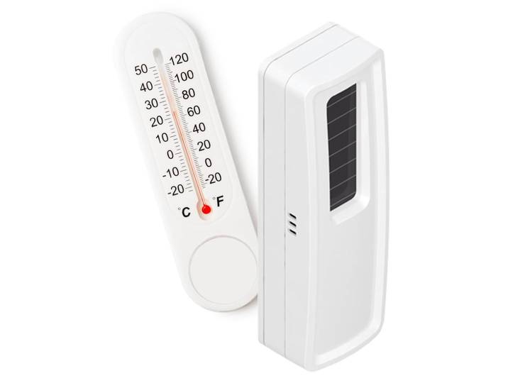 NODON\, capteur de température sans fil compatible avec la technologie radio EnOcean\, blanc