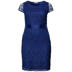 Spitzenkleid - blau - 50