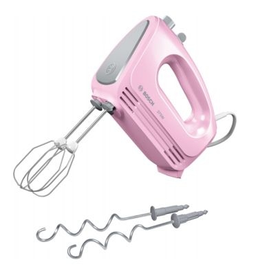 Bosch MFQ2210K CleverMixx Fun Handmixer 4 Stufen 375 W (Grau/Pink)