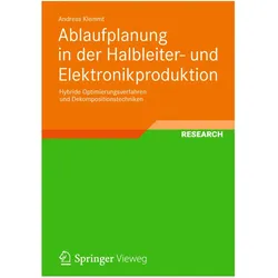 Ablaufplanung in der Halbleiter- und Elektronikproduktion, Fachbücher von Andreas Klemmt