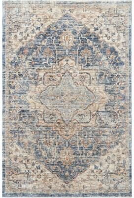MDA Rugs Stellios Collection Navy Transitional Area Rug