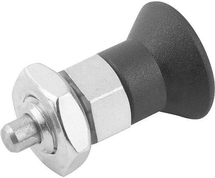 KIPP Arretierbolzen ECO kurze Variante Gr. 9 D1=M06x0,75 D=3 (K0748.02903061)