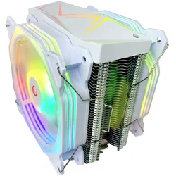 Rampage Chłodzenie CPU Octagon C60 (OCTAGONC60-WHITE) (155 mm), CPU Kühler, Weiss