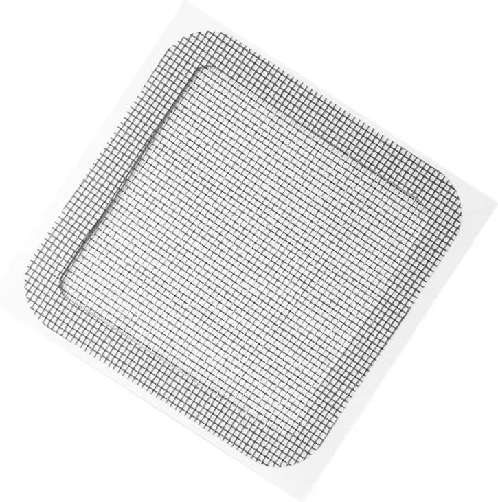 INF Autocollants transparents pour siphon de sol, motif carré (adhésif simple face) - 30 pièces