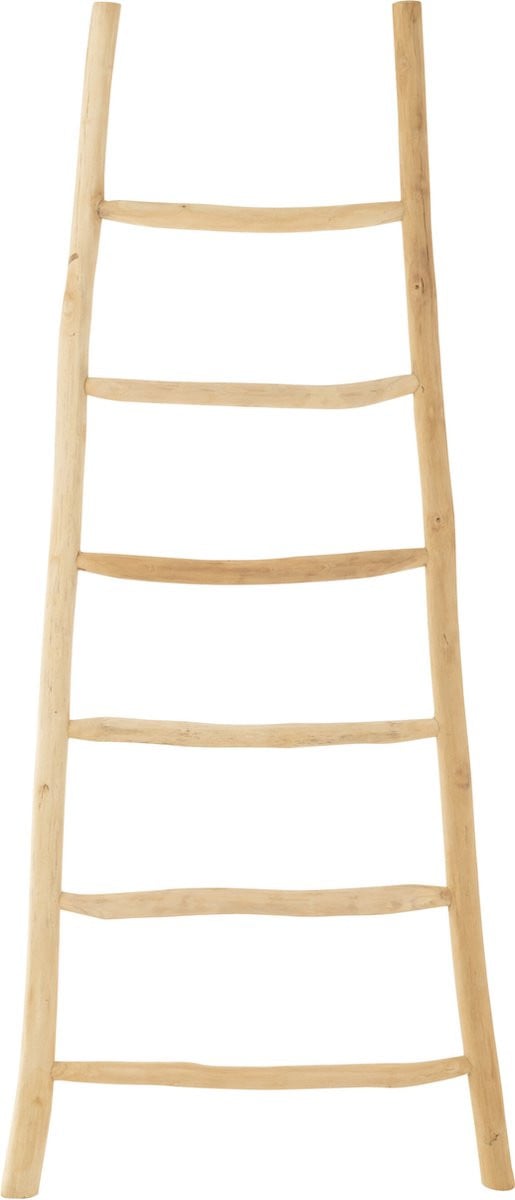 J-Line Decoratieve Ladder met 6 Stappen in Natuurlijk Hout