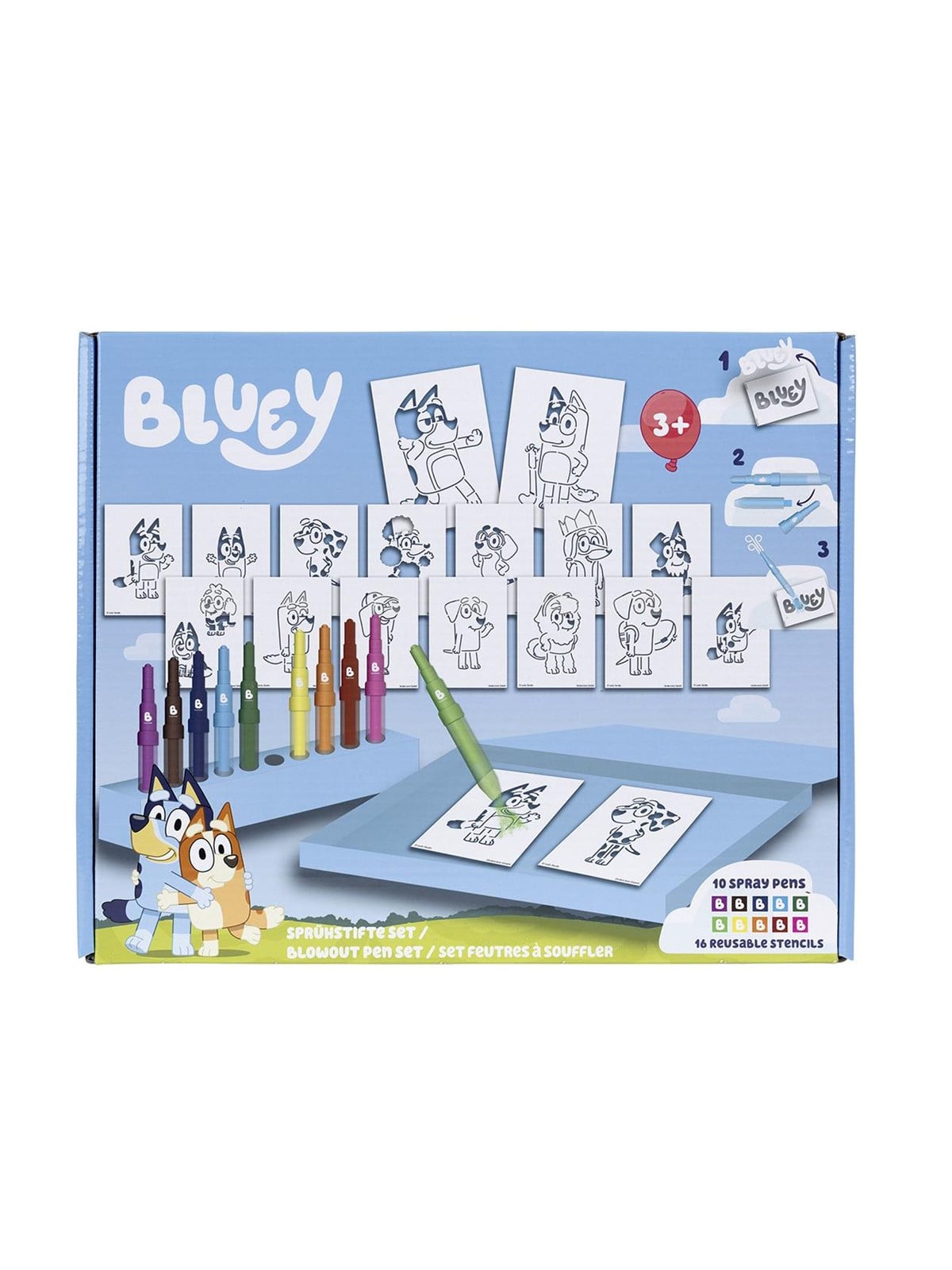 Bluey blowing pen set big