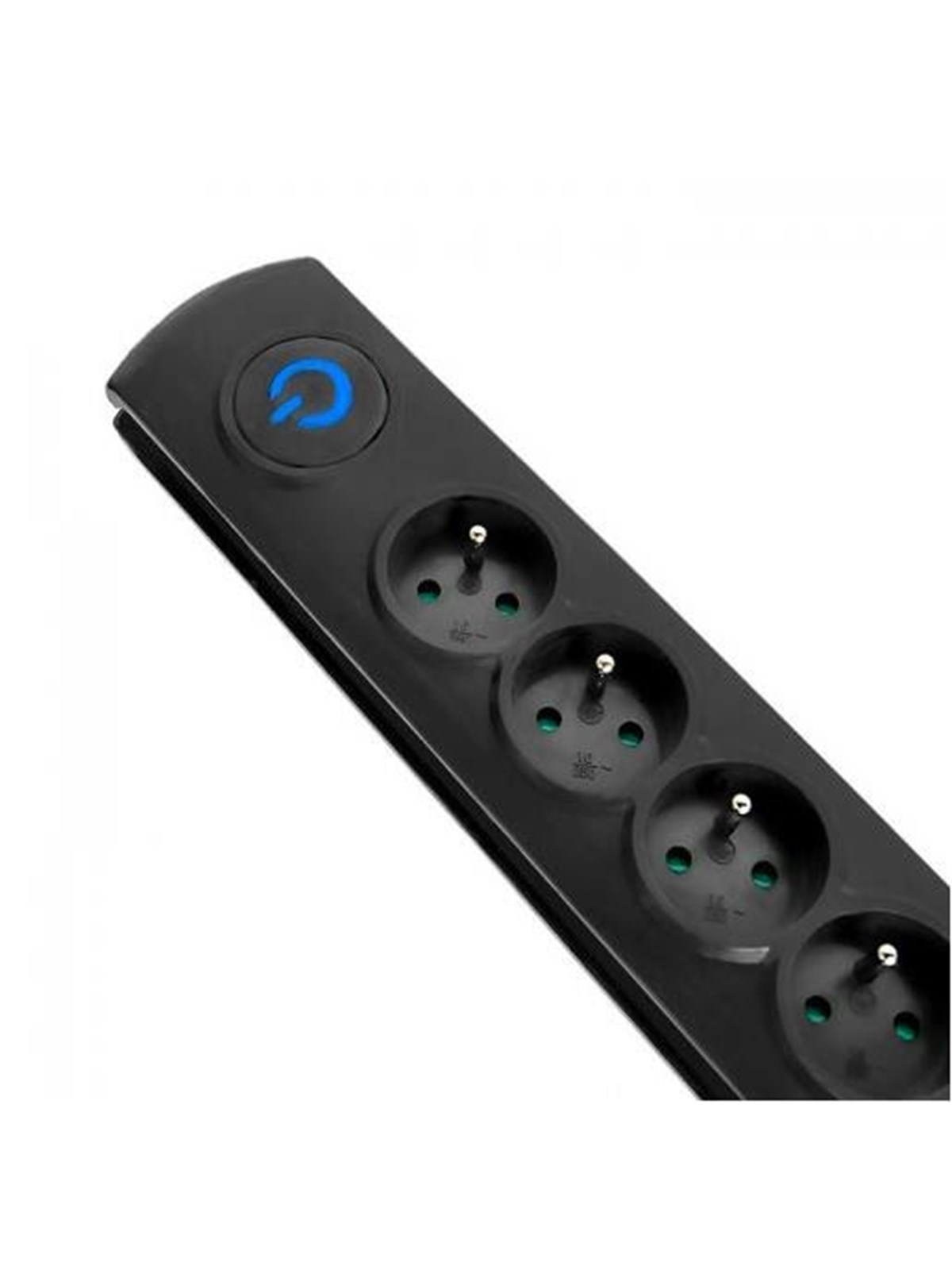 Qoltec 50112 Überspannungsschutz - 6 Steckdosen - 3680 W - 3 m - Schwarz