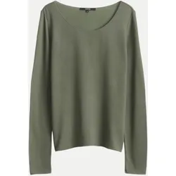 Basicshirt Kirosa soft long Grün 40