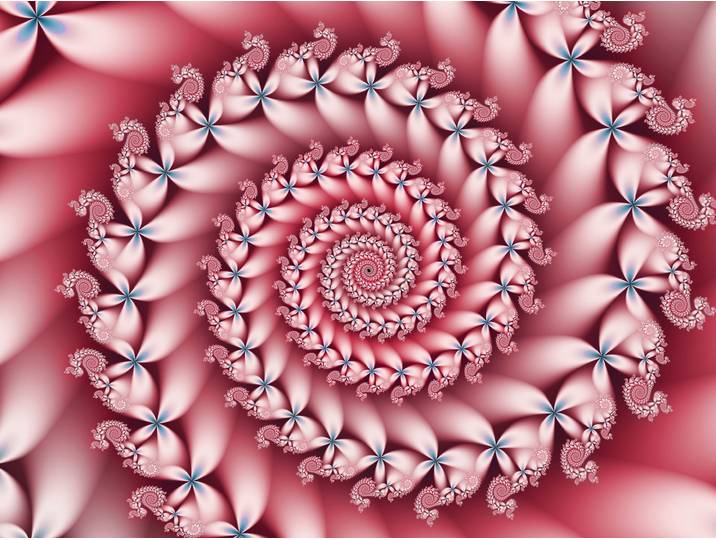 Fototapete PAPERMOON FRACTAL SPIRALE-ABSTRAKT DESIGN MUSTER DEKOR FANTASIE , bunt, B:2m L:1,49m, Vlies, Tapeten, Fototapete