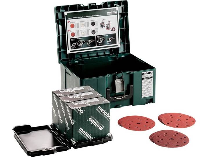Metabo Toebehoren - Set van 150 schuurpapieren en een doos 626756000