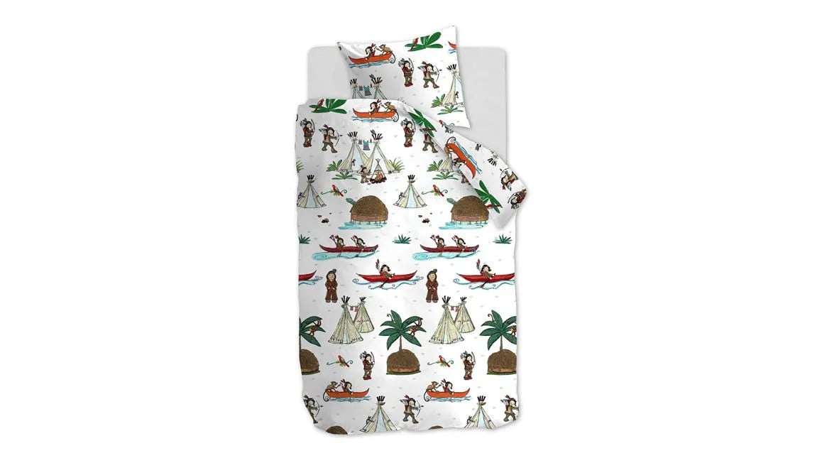 Beddinghouse Kids Wigwam dekbedovertrek multi 140 x 200 cm