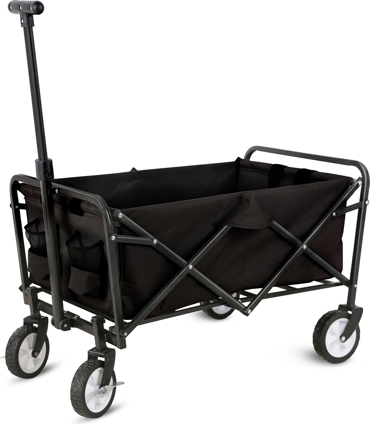 Spetebo Opvouwbare kruiwagen tot 80 kg met 4 rubberen wielen en draagtas, B/D/H: 75 x 46 x 88 cm