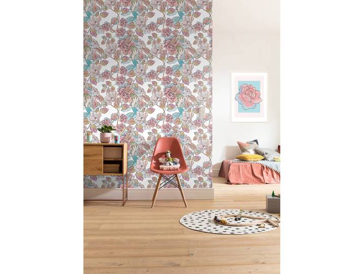 Papier peint intissé Cinderella Blossom 200 x 280cm Multicolore